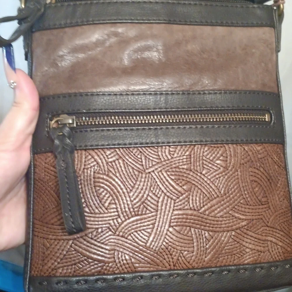 The Sak Brown Leather Crossbody Bag